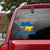 I Stand With Ukraine Support Ukraine Peace Love Ukraine Car Vinyl Decal Sticker