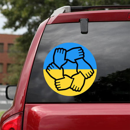 I Stand With Ukraine Ukraine Strong Support The Ukraine  Ukrainian FlagUkraine Peace Sticker Car Vinyl Decal Sticker