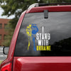 I Stand With Ukraine Ukrainian Flag Clay Support Ukraine Essential Car Vinyl Decal Sticker