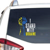 I Stand With Ukraine Ukrainian Flag Clay Support Ukraine Essential Car Vinyl Decal Sticker