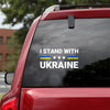 I Stand With Ukraine Vintage Ukraine Flag Peace Love Ukraine Car Vinyl Decal Sticker
