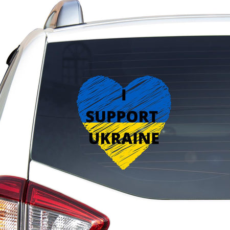 I Support Ukraine Sticker Car Vinyl Decal Sticker