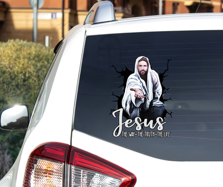 Jesus Car Decals Jesus Sticker Gift For Window Sticker Christianity Vinyls Decals