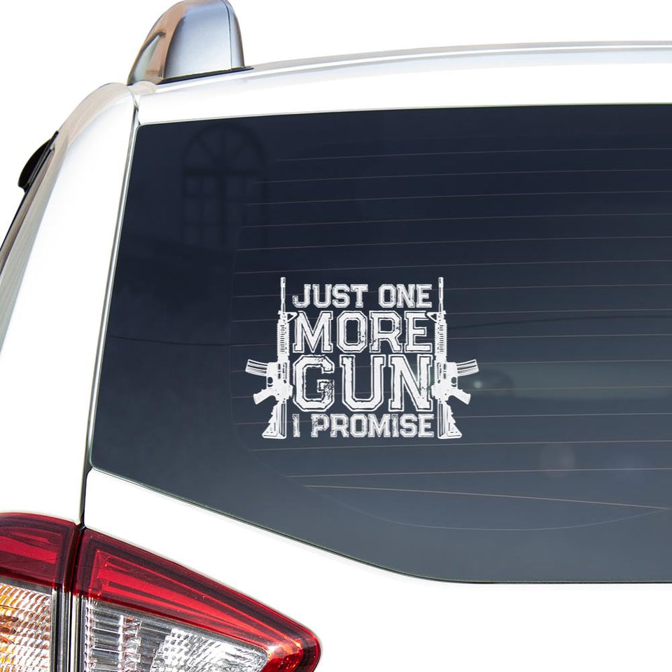Just One More Gun Peace Love Ukraine Car Vinyl Decal Sticker
