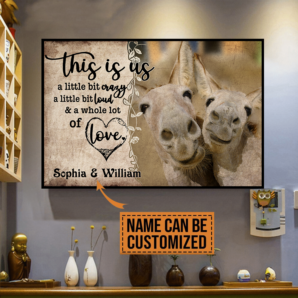 [ha0009-snf-lad]-donkey-poster-customize-cattle-lover