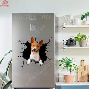 Basenji Dog Crack Decals For Walls Humor Thank You Stickers First Communion Gifts