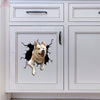 Husky Crack Sticker Custom Funny Memes Transfer Stickers Gift For Mother