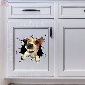Jack Russell Terrier Crack Sticker Decals Hot Car Decal Stickers Gifts For Bakers