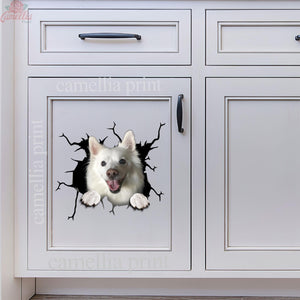 American Eskimo Crack Decal For Car Window Your Cute Jeans Dot Stickers Anniversary Ideas