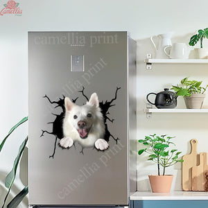 American Eskimo Crack Decal For Car Window Your Cute Jeans Dot Stickers Anniversary Ideas