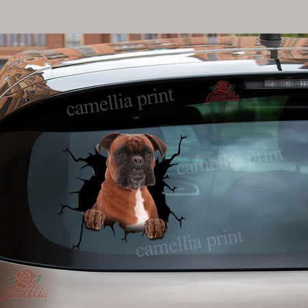 Boxer Crack Stickers For Scrapbooking You Cute Car Window Decals Memorial Wind Chimes