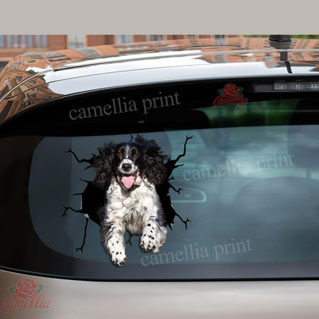 English Springer Spaniel Crack Sticker Album Funny Quotes Laptop Decals Best Gifts For Dad