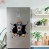 Doberman Crack Decal For Back Car Window Cuteness Overloaded Anime Car Decals Mother Of The Bride Gifts