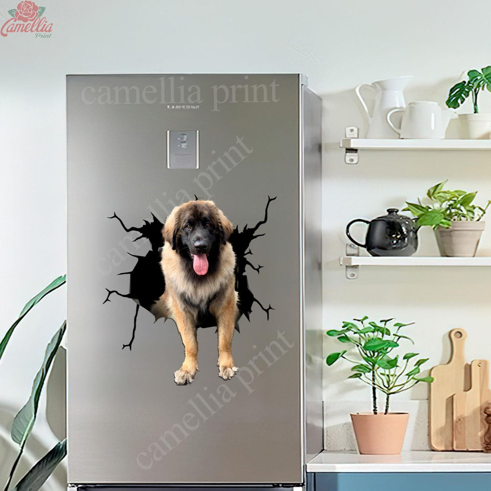 Leonberger Crack Sticker Decals Cute Vinyl Stickers For Cars Fathers Day Gifts 2021