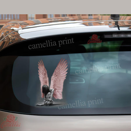 Angel America Decal For Wall Cute A Name Tag Stickers Valentines Day Gifts For Her
