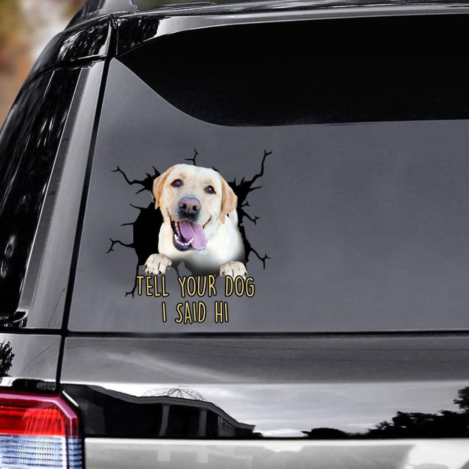 Funny Labrador Car Decals Dogs Sticker Gift For Window Sticker Pet Vinyls Decals