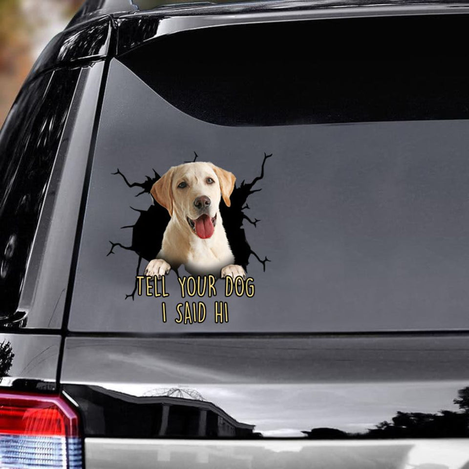 Funny Labrador Car Decals Dogs Sticker Gift For Window Sticker Pet Vinyls Decals