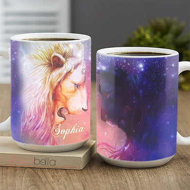 Custom Cups Lion Galaxy Mugs All Over Print PYR2612003 | 11oz