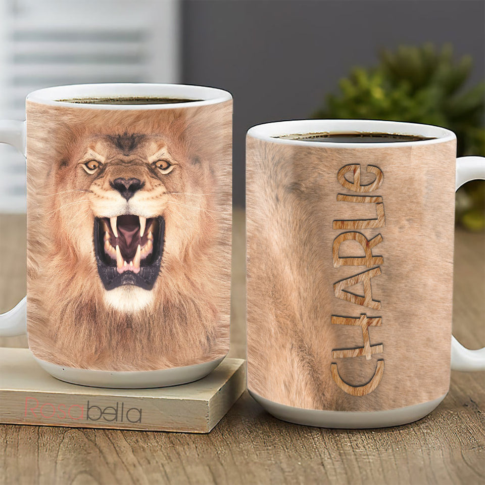 Custom Cups Lion Mugs All Over Print HNM2511004 | 15oz