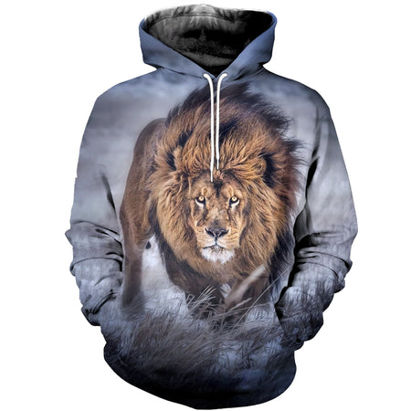 3D Printed Lion Hoodie T shirt 2018 DT111001