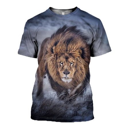 3D Printed Lion Hoodie T shirt 2018 DT111001
