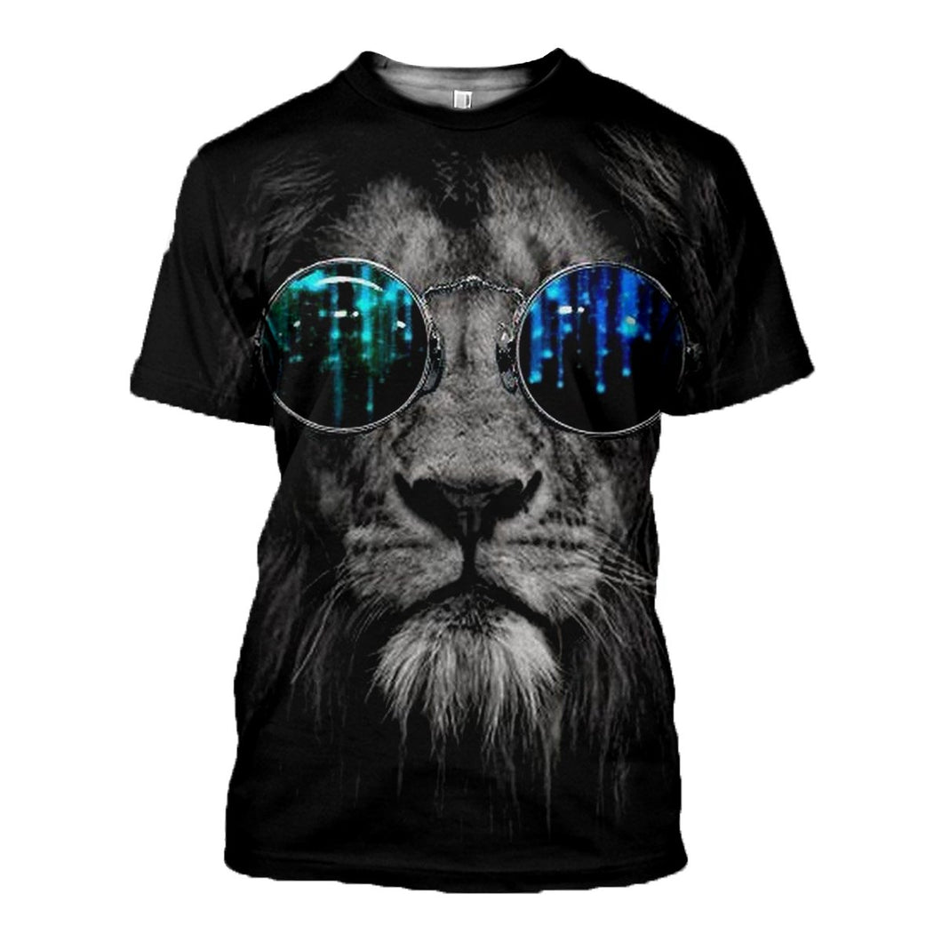 3D Printed Lion Hoodie T-shirt DT051101
