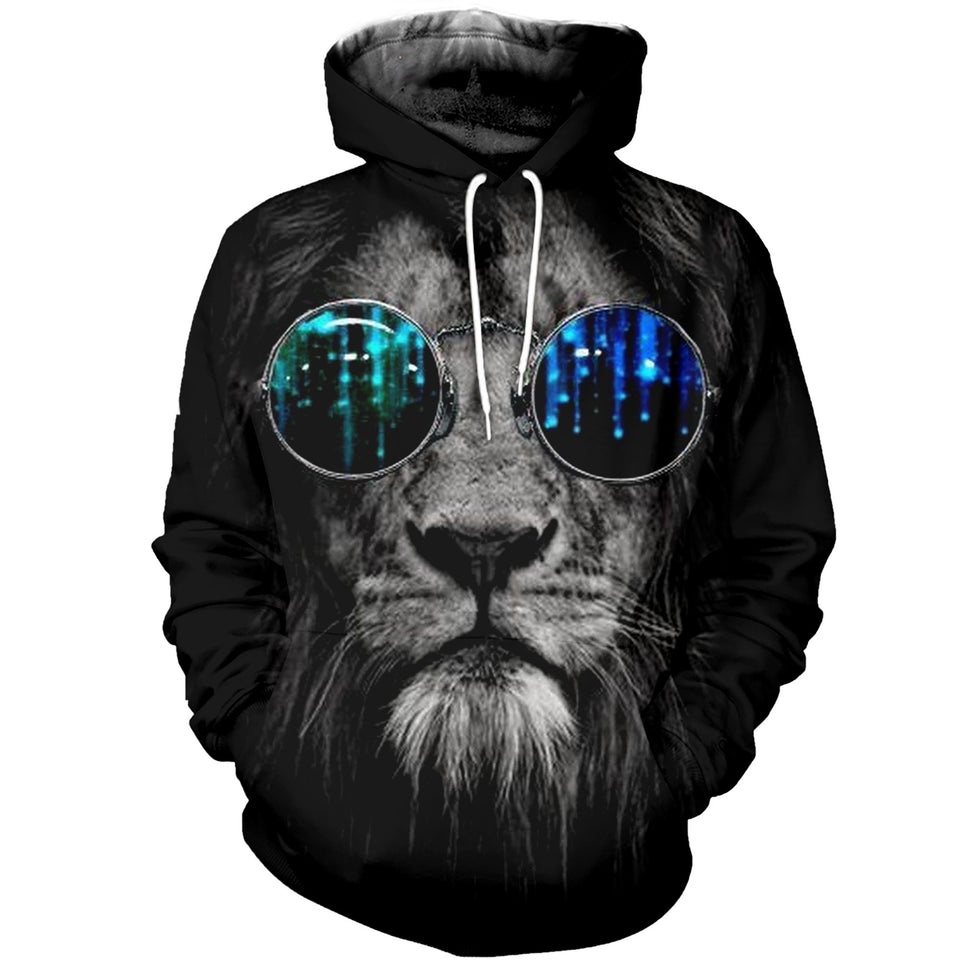 3D Printed Lion Hoodie T-shirt DT051101
