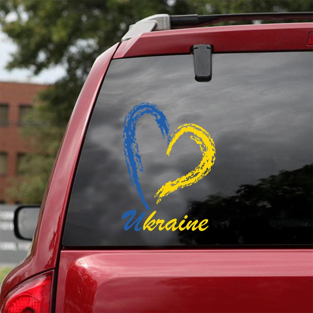 Love For Ukraine And Pease Sticker Car Vinyl Decal Sticker