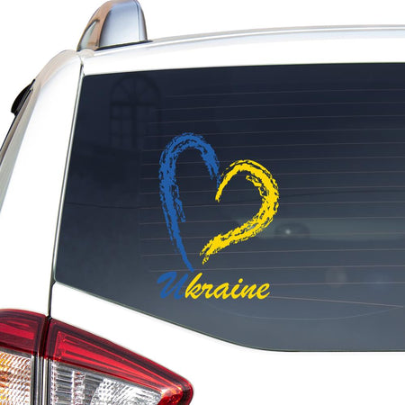 Love For Ukraine And Pease Sticker Car Vinyl Decal Sticker