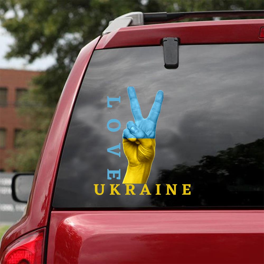 Love Ukraine Sticker Car Vinyl Decal Sticker