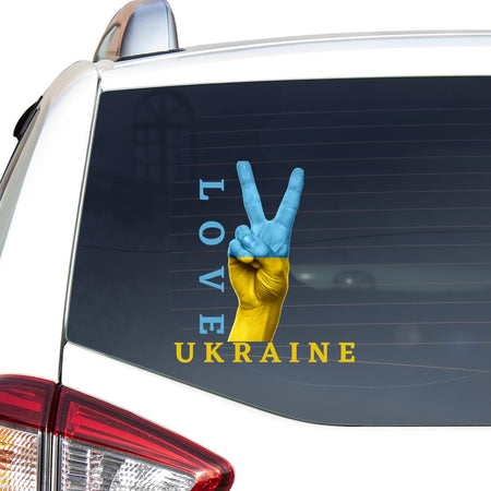 Love Ukraine Sticker Car Vinyl Decal Sticker