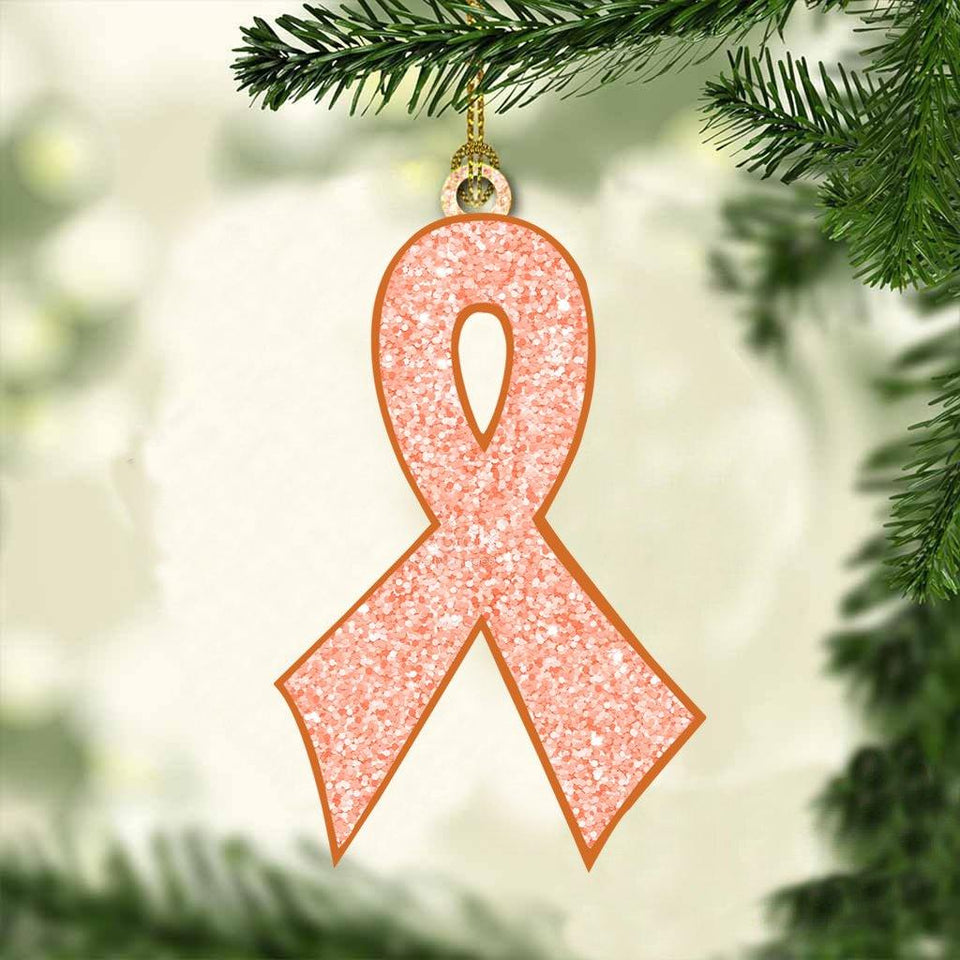 [sk0297-pw-ornm-lad] Ornament Multiple sclerosis Gift For Christmas Decorate The Pine Tree - Camellia Print