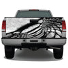 Mesh Plasma Grey Tailgate Wrap Sticker Tailgate Wrap Decals For Trucks