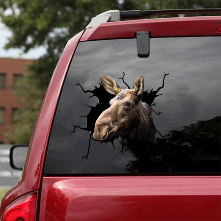 [sk1337-snf-tnt]-moose-deer-crack-sticker-hunting-lover