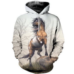 3D Printed Mustang Horse Hoodie T shirt DT111219