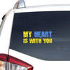 My Heart Is With You Sticker Car Vinyl Decal Sticker