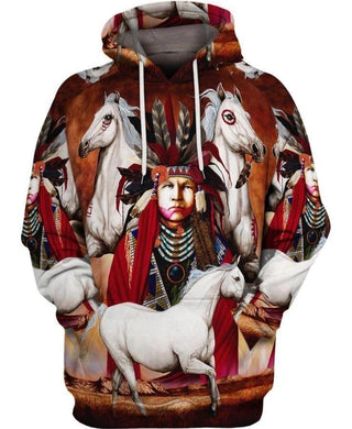 3D All Over Print Horse Hoodie NM120808