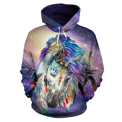 3D All Over Print Horse Hoodie NM120812