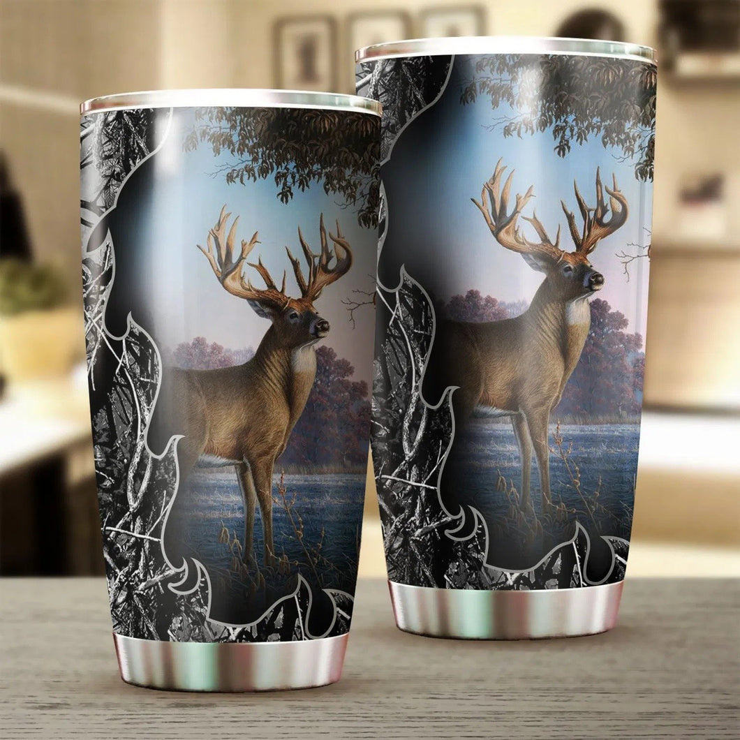 Camo Deer Hunting Tumbler 20 Oz NMT020311