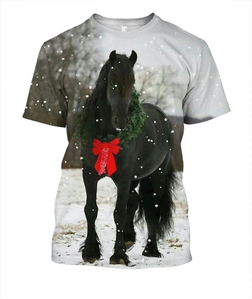 3D All Over Print Christmas Horse
