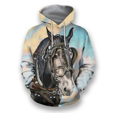 3D All Over Print Black Horse