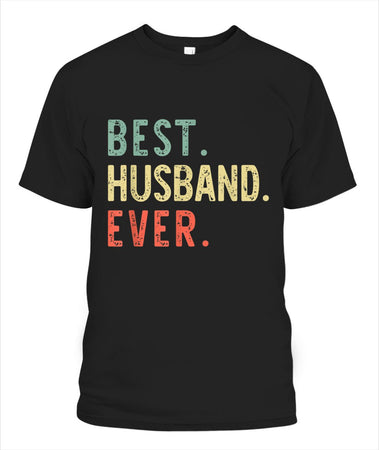 Best Husband Ever Funny Cool Vintage Gift Christmas Tee Shirt