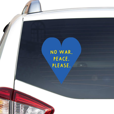 No War. Peace. Please. Sticker Car Vinyl Decal Sticker