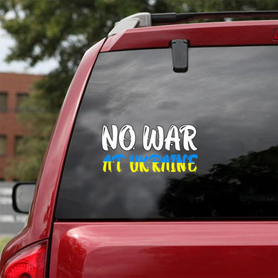 No War At Ukraine Essential Car Vinyl Decal Sticker