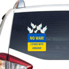 No War I Stand With Ukraine Doves Peace Symbol Peace Love Ukraine Car Vinyl Decal Sticker