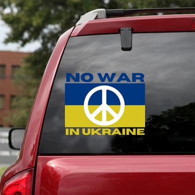 No War In Ukraine Sticker Car Vinyl Decal Sticker