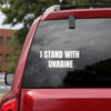 Of I Stand With Ukraine. Suppot Ukraine Peace Love Ukraine Car Vinyl Decal Sticker