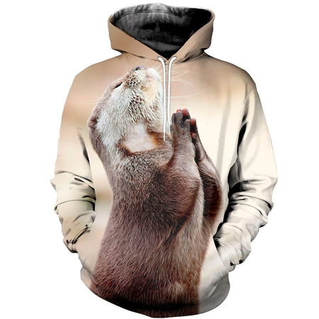 3D Printed Otter Prayer Hoodie T-shirt DT22071990