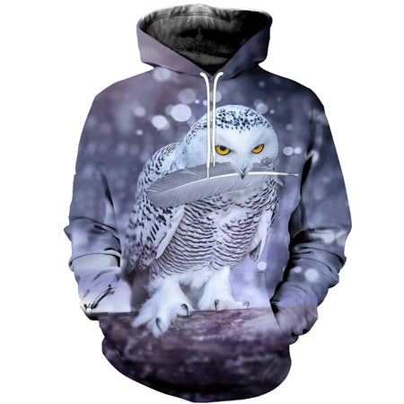 3D Printed Owl Hoodie T-shirt DT140901