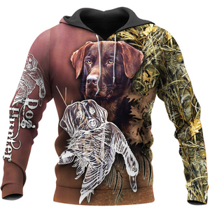 PL435 DOG HUNTER 3D ALL OVER PRINTED SHIRTS